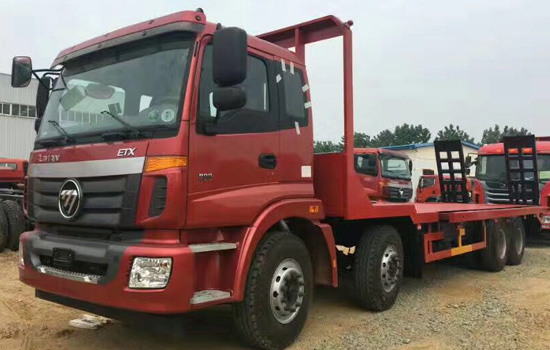 【國(guó)五】歐曼前四后八挖機(jī)平板車