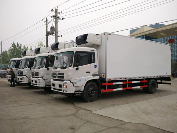 東風(fēng)天錦7.4米貨廂冷藏車(chē)